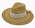 Dark Natural Bow Trim Panama Hat