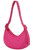 Fuchsia Buckle Strap Shoulder Bag