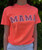 Neon Red Orange Mama Comfort Color Tee