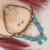 Turquoise Pendant Squash Blossom Set