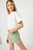 Girls' Off White Eyelet Cut Sleeve Top