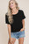 Black Short-sleeve Top