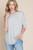 Light Grey Elbow Sleeve Tunic