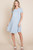 Light Blue Stripe Swing Dress