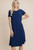 Navy Swing Dress