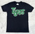 Green Glitter Tigers Heather Black Tee