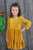 Girls' Mustard Ruffle Hem Dress