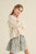 Girls' Ivory Chenille Cardigan
