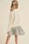 Girls' Ivory Chenille Cardigan