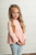 Girls' Blush Pink Lettuce Trim Long-sleeve Top