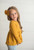 Girls' Mustard Lettuce Trim Long-sleeve Top