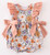 Infant Girls' Coral Floral Bubble Romper