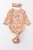 Mustard Floral Print Baby Gown and Headband
