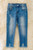 Girls' Distressed Frayed Hem Skinny Jeans