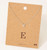 Silver Dainty Rhinestone Initial Necklace