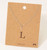 Silver Dainty Rhinestone Initial Necklace