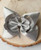 Silver Satin Hairbow