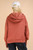 Brick Oversized Half Zip Hoodie