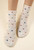 Women's Floral Print Crew Socks
