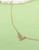 Mini Rhinestone Bow Charm Necklace