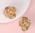 Gold Rose Earrings