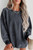 Grey Mineral Wash Corded Sweatshirt