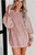 Pink Mineral Wash Corded Sweatshirt