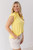 Nicole Yellow Flutter Sleeve Top