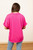 Cara Pink Vneck Collared Top