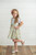 Girls' Sage Floral Jumper Dress