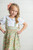 Girls' Sage Floral Jumper Dress