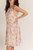 Blush Floral Keyhole Back Dress