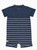 RuggedButts Navy & Grey Stripe Romper