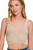 Ash Mocha Dual Neckline Ribbed Crop Top