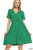 Kelly Green Surplice Dress