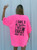 Mom Life Neon Pink Comfort Color Tee
