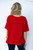 Red Oversize Pocket Plus Top
