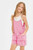 Girls' Pink Mineral Wash Romper