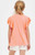 Girls' Neon Coral Flutter Sleeve Top