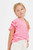 Girls' Neon Pink Flutter Sleeve Top