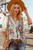 Boho Floral Half Sleeve Top