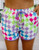 Multicolor Checkered Windbreaker Shorts