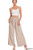 Ash Mocha Tie Back Suspender Jumpsuit