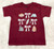 Camping Grid Maroon Girls' Tee