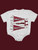 Arkansas Pennant Baby Bubble Romper