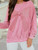 Pink Mineral Wash Big Bow Top