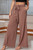 Light Brown Tie Front Dress Pants