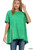 Kelly Green Mineral Wash Hi-low Top