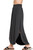 Black Round Hem Maxi Skirt