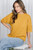 Mustard Ribbed Hem Knit Sweater